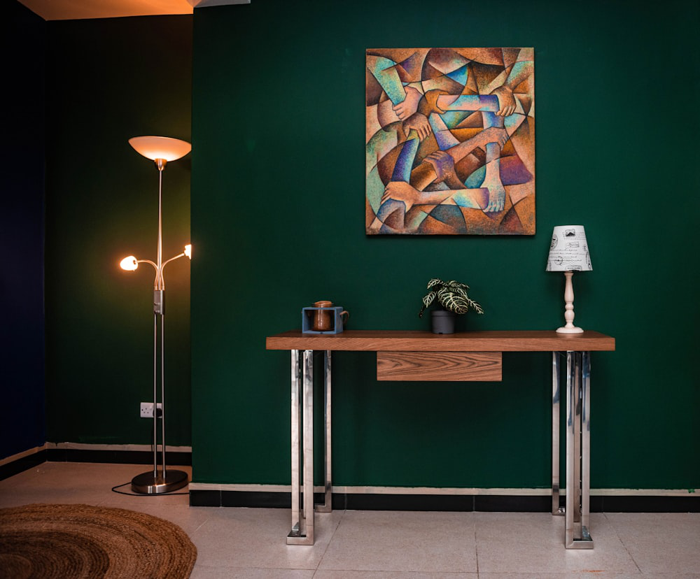 An image of a painting on the wall 